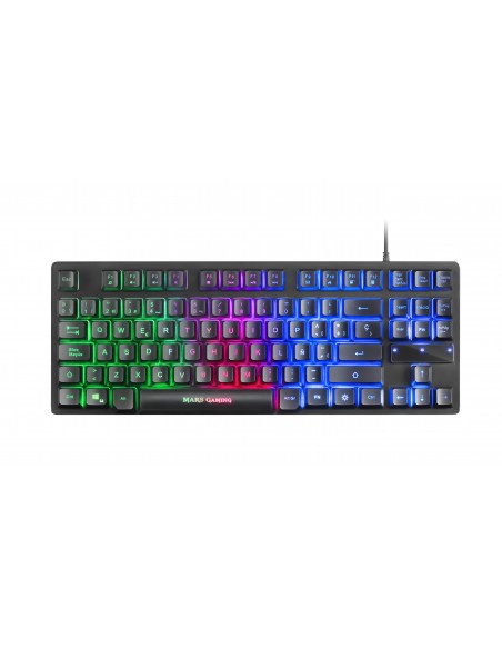 Mars Gaming MCPTKLES Combo RGB Teclado y Ratón 3200DPI Diseño TKL Idioma Español
