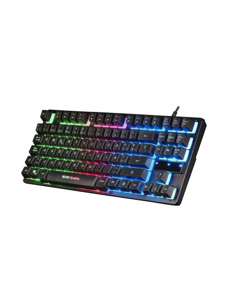 Mars Gaming MCPTKLES Combo RGB Teclado y Ratón 3200DPI Diseño TKL Idioma Español