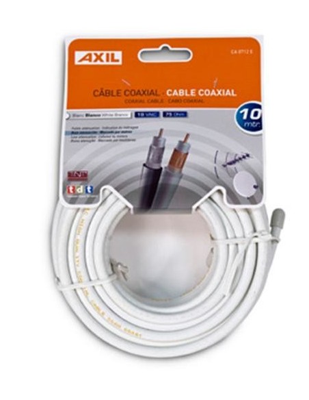 Engel Axil CA0712E cable coaxial 10 m Blanco