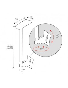 ITB OM26073 soporte para pantalla de señalización 76,2 cm (30") Negro 2