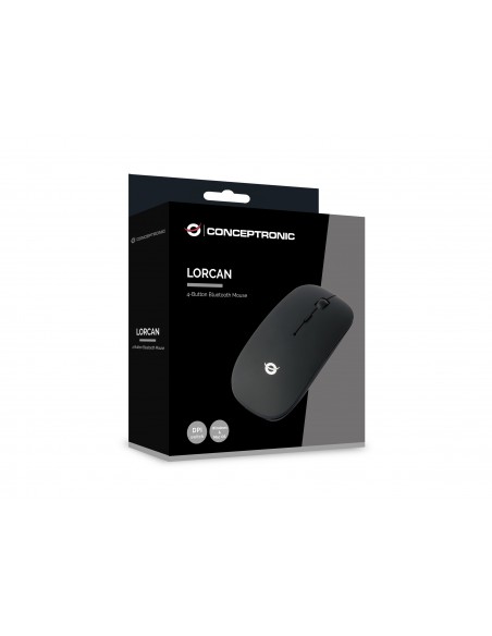 Conceptronic LORCAN01B ratón Ambidextro Bluetooth Óptico 1600 DPI