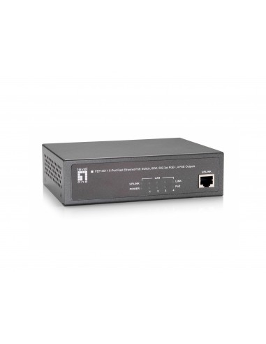 LevelOne FEP-0511 switch Fast Ethernet (10 100) Energía sobre Ethernet (PoE) Gris