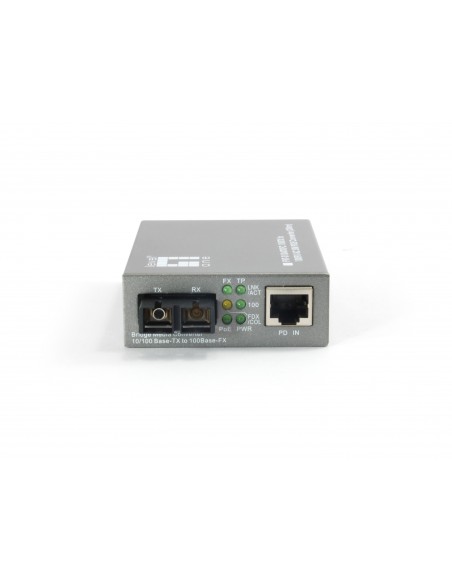 LevelOne Convertidor SC SMF 10 100BASE-TX a 100BASE-FX PoE PD