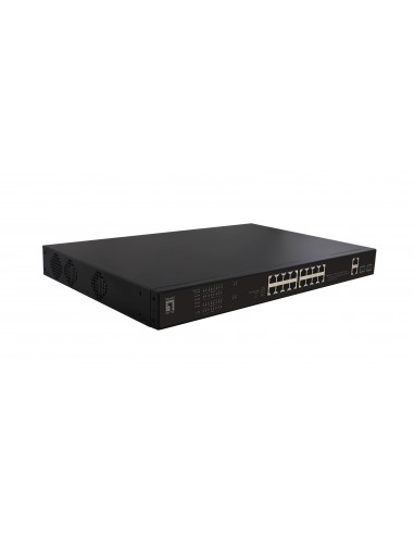 LevelOne FGP-2031 switch No administrado Fast Ethernet (10 100) Energía sobre Ethernet (PoE) 1U Negro