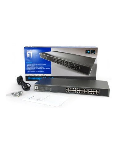 LevelOne FSW-2450 switch No administrado Fast Ethernet (10 100) Negro