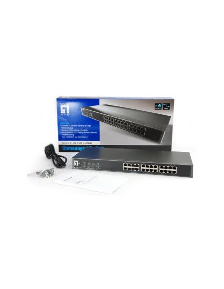 LevelOne FSW-2450 switch No administrado Fast Ethernet (10 100) Negro