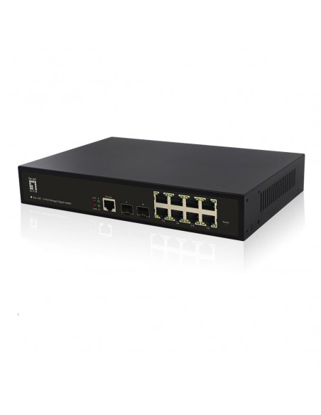 LevelOne GEL-1061 switch Gestionado L2 Gigabit Ethernet (10 100 1000) Negro