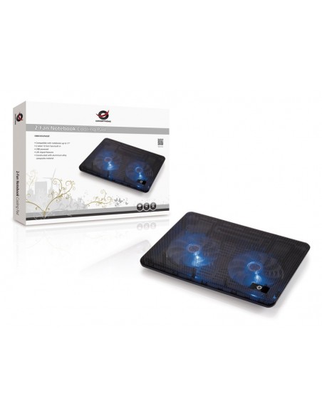 Conceptronic CNBCOOLPAD2F almohadilla fría 39,6 cm (15.6") Negro Conceptronic CNBCOOLPAD2F almohadilla fría 39,6 cm (15.6") Negro