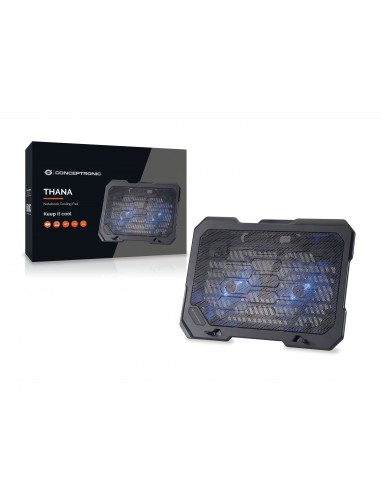 Conceptronic THANA01B almohadilla fría 39,6 cm (15.6") Negro