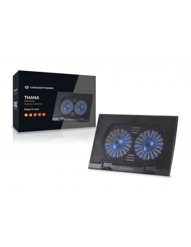 Conceptronic THANA02B almohadilla fría 43,2 cm (17") Negro