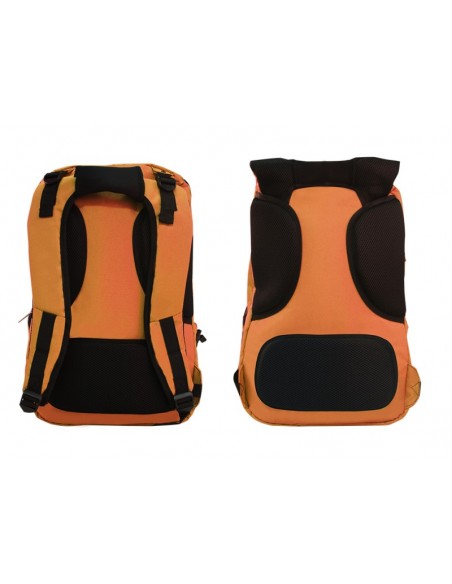 KeepOut BK7F mochila Negro, Naranja Imitación piel, Nylon