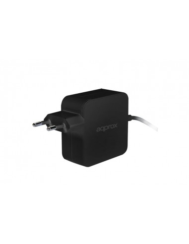 Approx appA45C adaptador e inversor de corriente Interior 45 W Negro