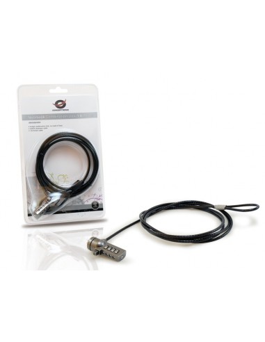 Conceptronic CNBCOMLOCK18 cable antirrobo Negro 1,8 m