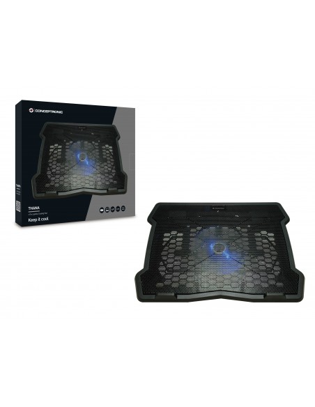 Conceptronic THANA05B almohadilla fría 39,6 cm (15.6") Negro