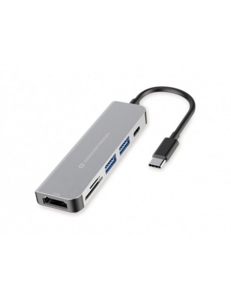Conceptronic DONN02G base para portátil y replicador de puertos USB 3.2 Gen 1 (3.1 Gen 1) Type-C Aluminio Conceptronic DONN02G base para portátil y replicador de puertos USB 3.2 Gen 1 (3.1 Gen 1) Type-C Aluminio