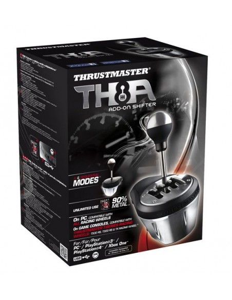 Thrustmaster 4060059 mando y volante Negro, Metálico USB Especial PC, PlayStation 4, PlayStation 5, Playstation 3, Xbox