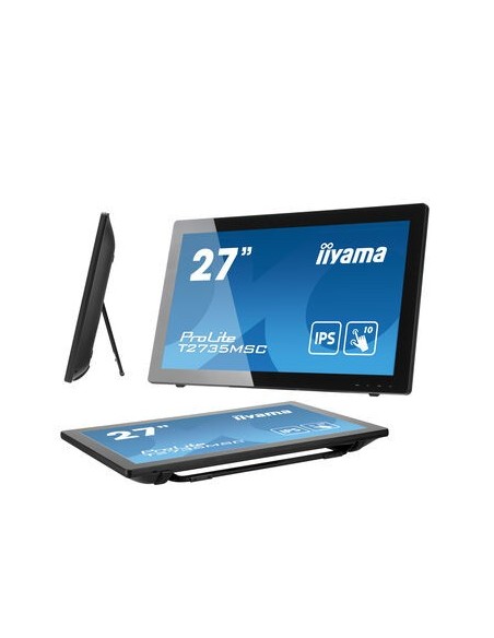 iiyama ProLite T2735MSC-B3 pantalla para PC 68,6 cm (27") 1920 x 1080 Pixeles Full HD LED Pantalla táctil Negro