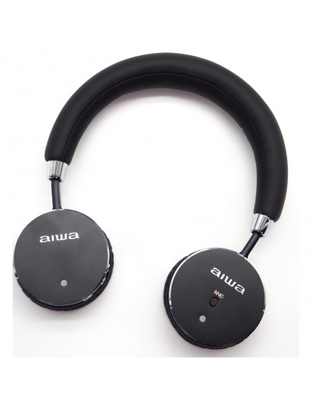 Aiwa HSTBTN-800BK auricular y casco Auriculares Inalámbrico y alámbrico Diadema Llamadas Música Bluetooth Negro