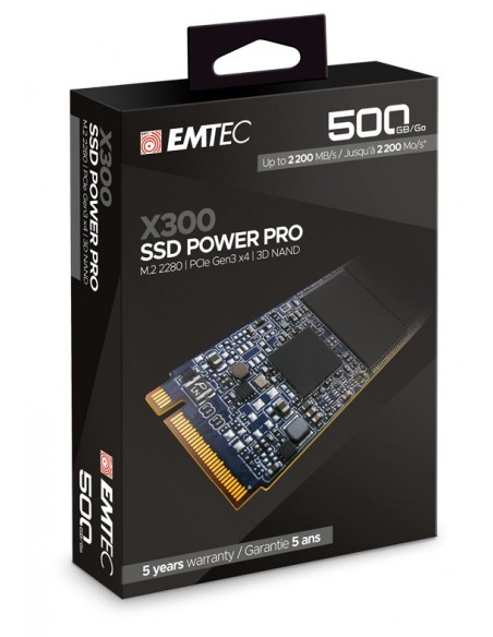Emtec X300 M.2 500 GB PCI Express 3.0 3D NAND NVMe