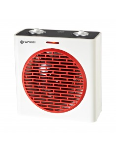 Grunkel CAR-R20 calefactor eléctrico Interior Rojo, Blanco 2000 W Ventilador eléctrico