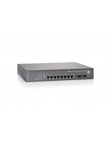 LevelOne GEP-1020 switch Gigabit Ethernet (10 100 1000) Energía sobre Ethernet (PoE) Gris