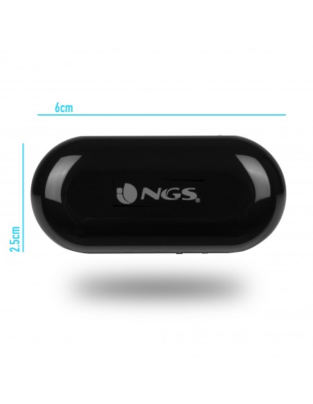 NGS ARTICA LODGE Auriculares True Wireless Stereo (TWS) Dentro de oído Bluetooth Negro