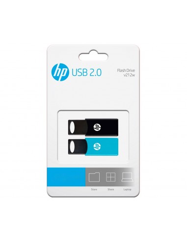 HP v212w unidad flash USB 64 GB USB tipo A 2.0 Negro, Azul