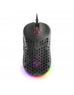 Mars Gaming MM55 Negro Ratón Gaming RGB Chroma Ultra-ligero 55g 12800 DPI 2