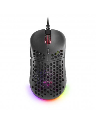 Mars Gaming MM55 Negro Ratón Gaming RGB Chroma Ultra-ligero 55g 12800 DPI