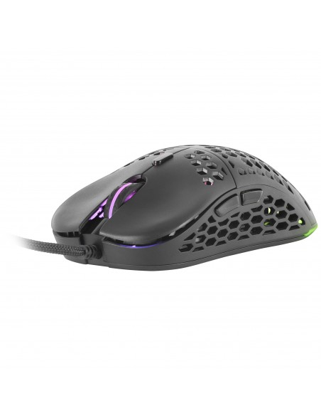 Mars Gaming MM55 Negro Ratón Gaming RGB Chroma Ultra-ligero 55g 12800 DPI