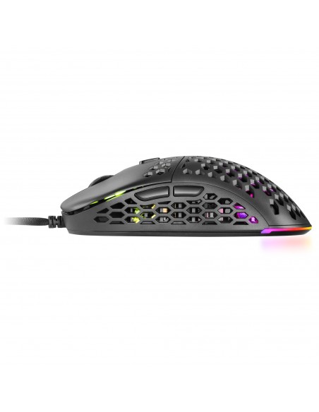 Mars Gaming MM55 Negro Ratón Gaming RGB Chroma Ultra-ligero 55g 12800 DPI