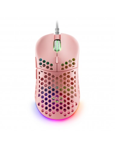 Mars Gaming MM55P Rosa Ratón Gaming RGB Chroma Ultra-ligero 55g 12800 DPI