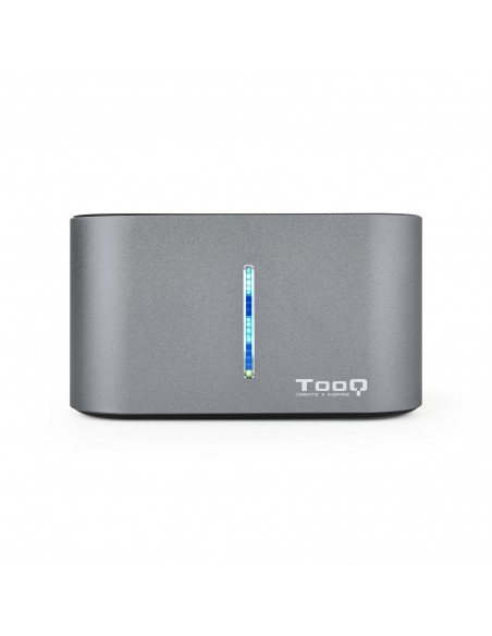 TooQ TQDS-805G base de conexión para disco duro USB 3.2 Gen 1 (3.1 Gen 1) Type-B Aluminio