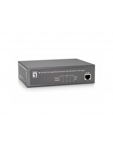 LevelOne GEP-0522 switch Gigabit Ethernet (10 100 1000) Energía sobre Ethernet (PoE) Gris