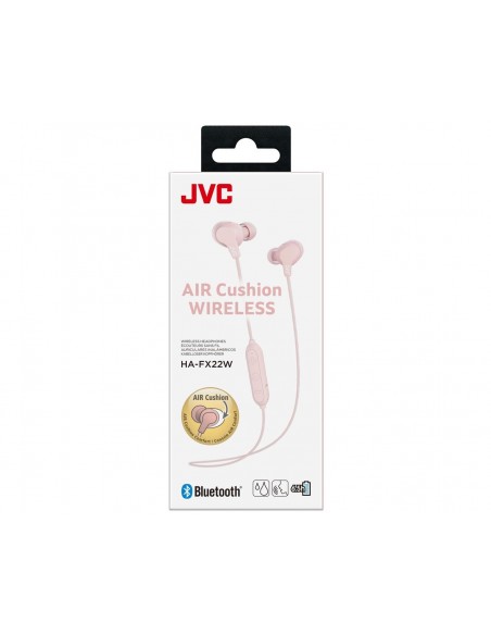 JVC HA-FX22W Auriculares Inalámbrico Banda para cuello Llamadas Música Bluetooth Rosa