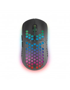 Mars Gaming MMW3, Ratón Gaming Inalámbrico, RGB Flow, Ultraligero 79g, 3200DPI, Negro 2