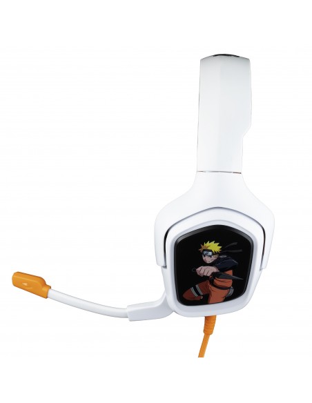 Konix Naruto universal Auriculares Alámbrico Diadema Juego Negro, Blanco, Amarillo