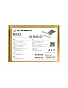Conceptronic EMRICK08G tarjeta y adaptador de interfaz Interno USB 3.2 Gen 2 (3.1 Gen 2) 2