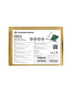 Conceptronic EMRICK09G tarjeta y adaptador de interfaz Interno USB 3.2 Gen 2 (3.1 Gen 2) 2