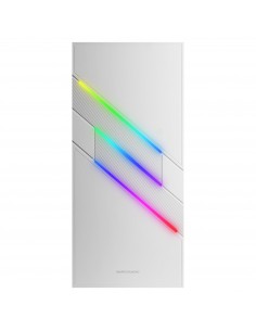Mars Gaming MC-U3 Blanco Caja PC Gaming ATX XL Frontal Triple ARGB Ventilador 12cm ARGB Ventana Cristal Templado 2