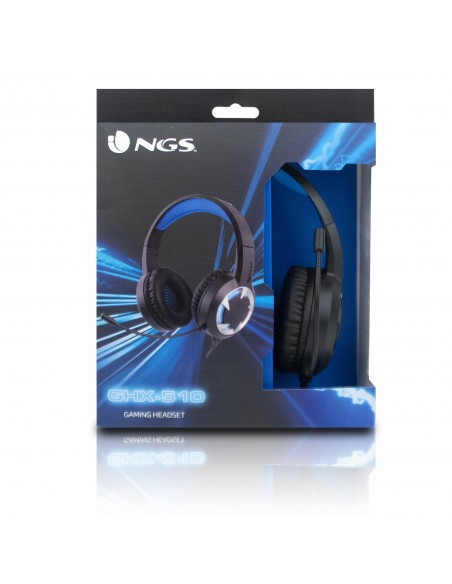 NGS GHX-510 Auriculares Alámbrico Diadema Juego Negro, Azul