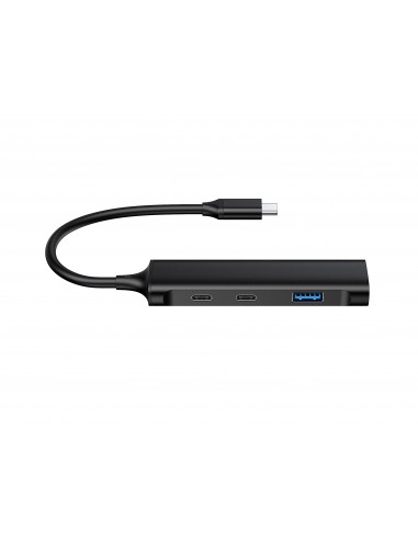 Conceptronic HUBBIES12B hub de interfaz USB 3.2 Gen 1 (3.1 Gen 1) Type-C 5000 Mbit s Negro