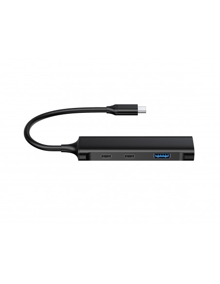 Conceptronic HUBBIES12B hub de interfaz USB 3.2 Gen 1 (3.1 Gen 1) Type-C 5000 Mbit s Negro