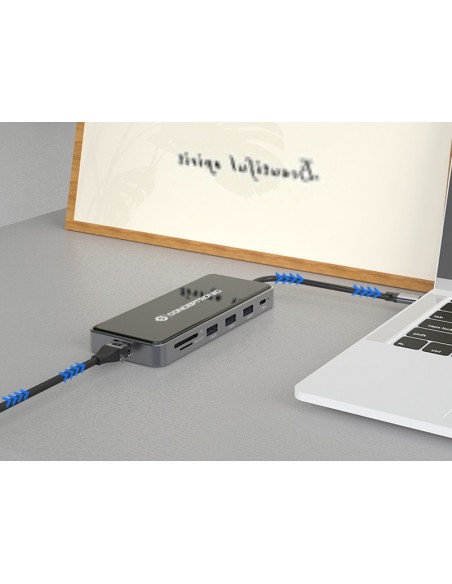 Conceptronic DONN15G base para portátil y replicador de puertos Alámbrico USB 3.2 Gen 1 (3.1 Gen 1) Type-C Gris Conceptronic DONN15G base para portátil y replicador de puertos Alámbrico USB 3.2 Gen 1 (3.1 Gen 1) Type-C Gris
