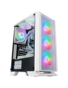 Mars Gaming MC-C Blanco Caja PC ATX Panel Frontal Metal-Mesh Cristal Templado 3 Ventiladores Frontales FRGB 120mm 2