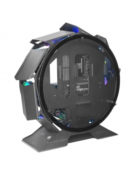 Mars Gaming MCORB Negro Caja PC Gaming Micro-ATX XL Diseño Circular Custom Doble Cristal Templado Mars Gaming MCORB Negro Caja PC Gaming Micro-ATX XL Diseño Circular Custom Doble Cristal Templado