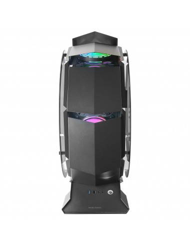 Mars Gaming MCORB Negro Caja PC Gaming Micro-ATX XL Diseño Circular Custom Doble Cristal Templado