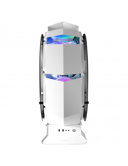 Mars Gaming MCORB Blanco Caja PC Gaming Micro-ATX XL Diseño Circular Custom Doble Cristal Templado Mars Gaming MCORB Blanco Caja PC Gaming Micro-ATX XL Diseño Circular Custom Doble Cristal Templado