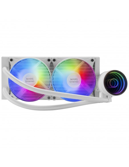 Mars Gaming MLONE240 Procesador Kit de refrigeración líquida 12 cm Blanco 1 pieza(s)
