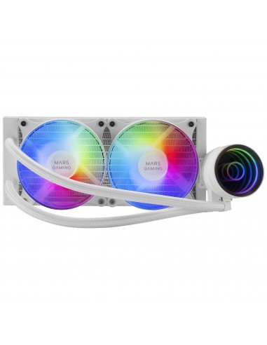 Mars Gaming MLONE240 Procesador Kit de refrigeración líquida 12 cm Blanco 1 pieza(s)
